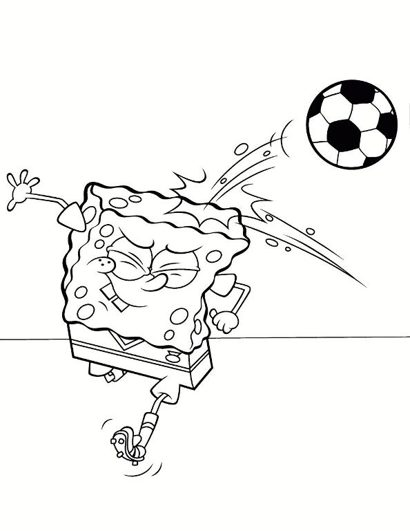Plansa de colorat cu Spongebob 19 30